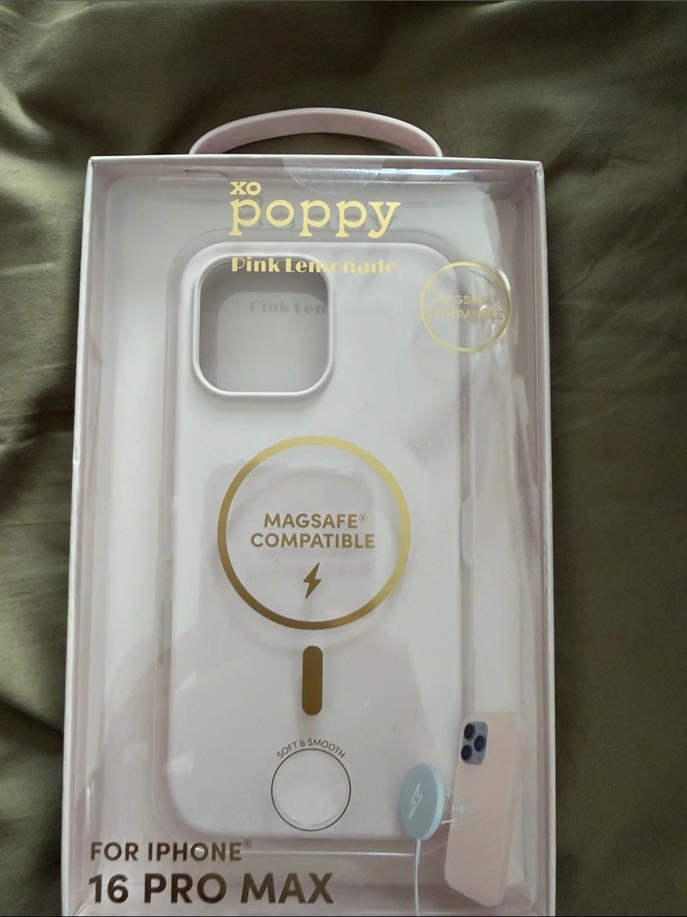 Poppy Pink Lemonade MagSafe-Compatible Case for iPhone 16 Pro Max